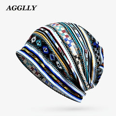 Men Knitted Beanie Cap Loose Melon Cuff Hat