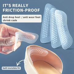 2pcs Silicone Heel Stickers Anti Slip Heel Cushions