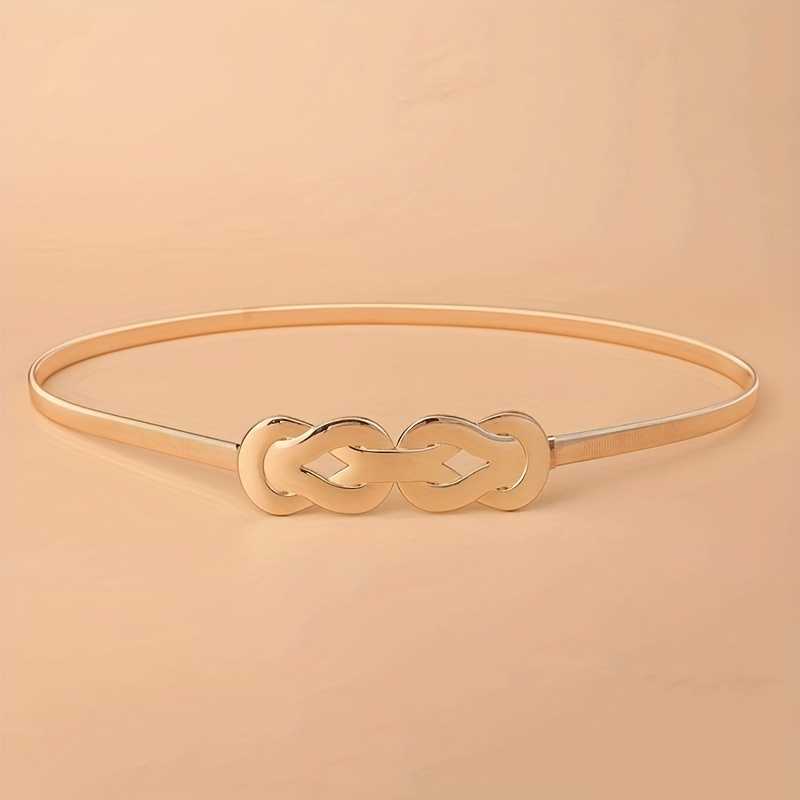 Elegant Geometric Pattern Waist Belt for Women Chic Accent for Waistline.