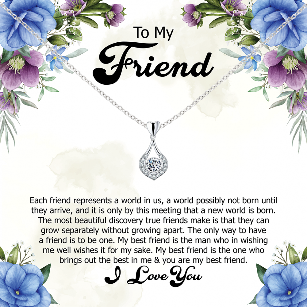 Celebrating Our True Friendship, Elegant Jewellery Gift and Message for Special Friend