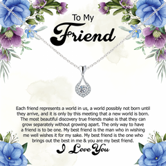 Celebrating Our True Friendship, Elegant Jewellery Gift and Message for Special Friend