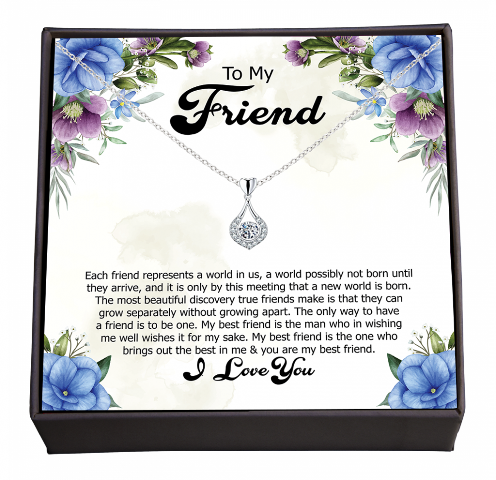Celebrating Our True Friendship, Elegant Jewellery Gift and Message for Special Friend