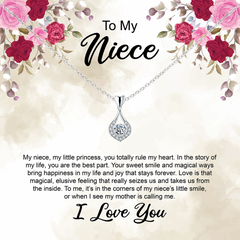 My Little Princess: The Heart of My Happiness, Jewellery Gift and Loving Card for Niece