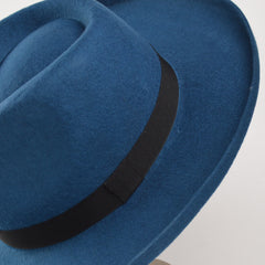 Men's Large Wool Jazz Hat for Autumn/Winter