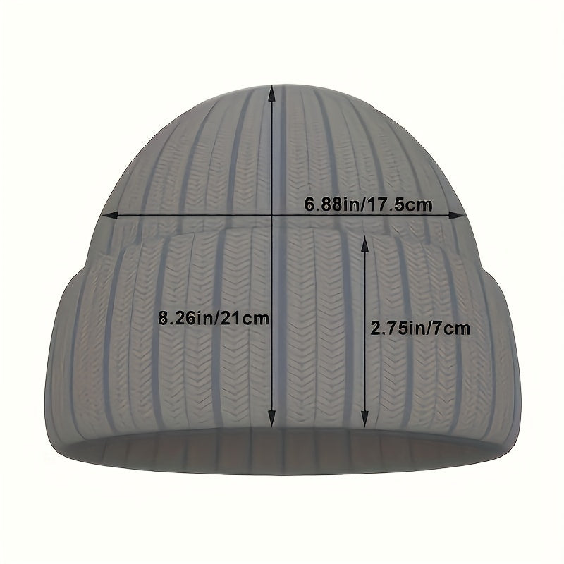 Mens Japanese Style All match Thin Knitted Stacking Hat Turban Hat