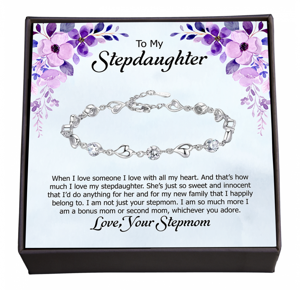 A Bonus Mom's Love: Cherishing You with All My Heart, Thoughtful Jewelry Gift with a Message of Love