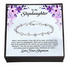 A Bonus Mom's Love: Cherishing You with All My Heart, Thoughtful Jewelry Gift with a Message of Love