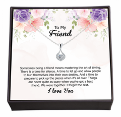 Mastering Timing: The Art of True Friendship, Sparkling Jewellery with a Special Message