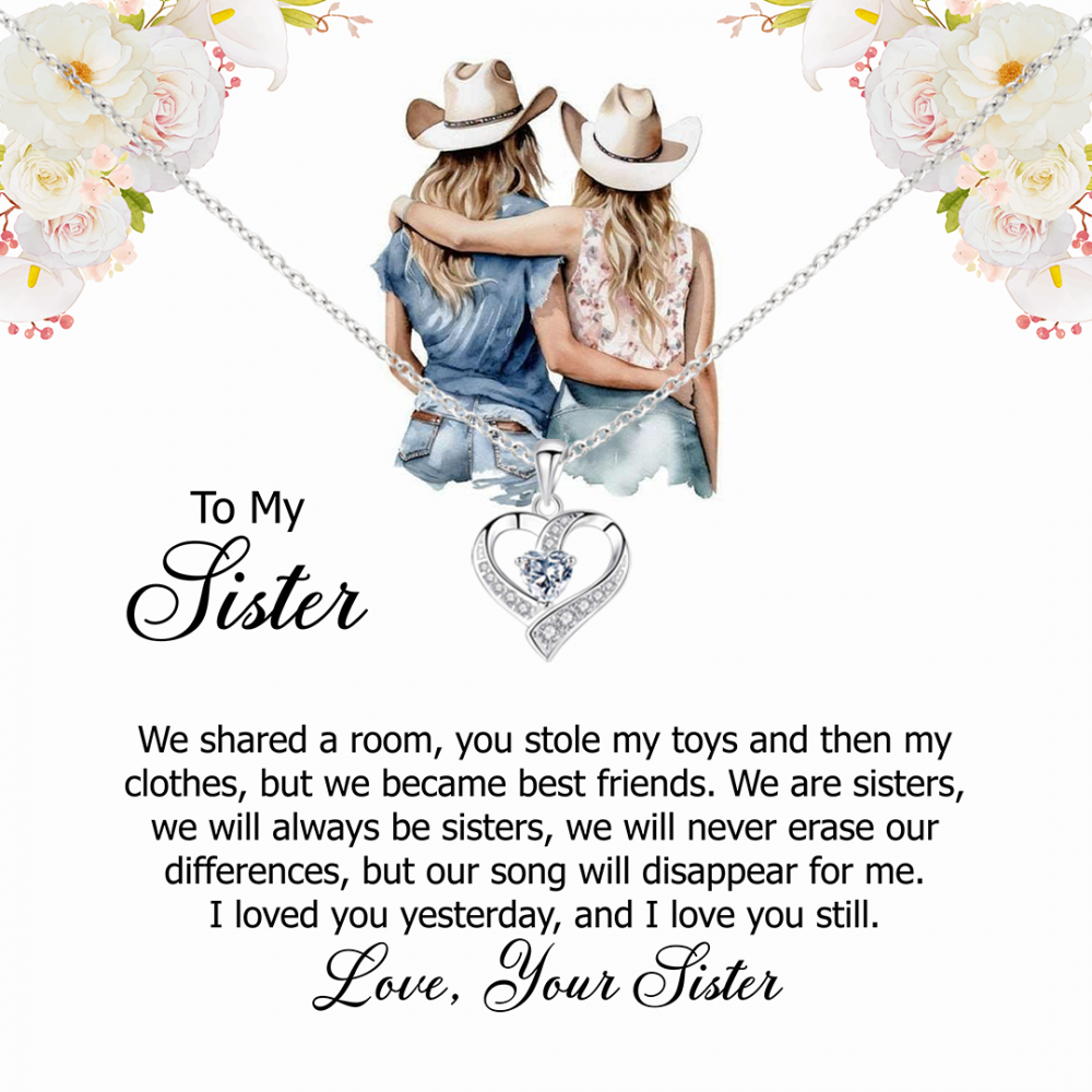 From Childhood Mischief to Lifelong Friendship: Always Your Sister, Beautiful Jewelry with a Personal Card