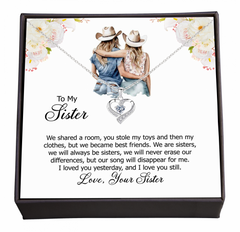 From Childhood Mischief to Lifelong Friendship: Always Your Sister, Beautiful Jewelry with a Personal Card