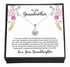 Perfect In Its Imperfection, Jewellery Gift Paired With A Note Of Love For Grandma