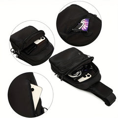 Men's Chest Bag Messenger Bag Large Capacity Shoulder Bag