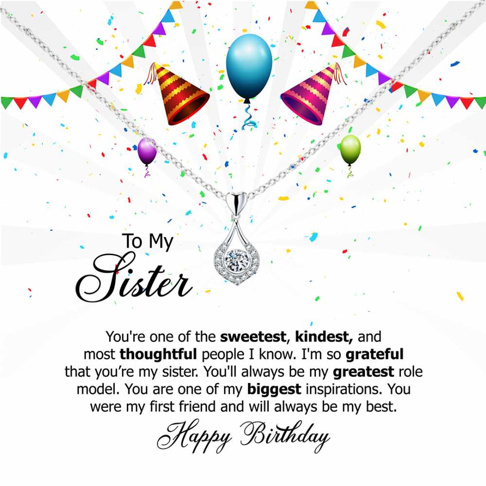 My First Friend and Forever Inspiration, Soul Sister, Birthday Wishes card with Jewellery