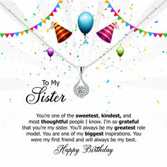 My First Friend and Forever Inspiration, Soul Sister, Birthday Wishes card with Jewellery
