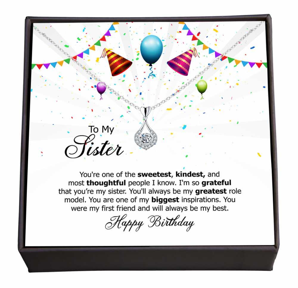 My First Friend and Forever Inspiration, Soul Sister, Birthday Wishes card with Jewellery