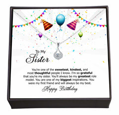 My First Friend and Forever Inspiration, Soul Sister, Birthday Wishes card with Jewellery