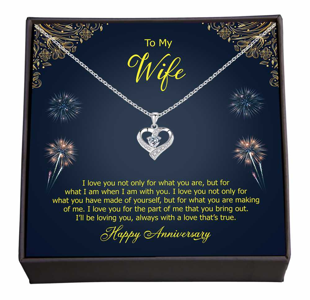 To the One Who Makes Me Whole, Anniversary Greeting Card with Jewellery for Soulmate