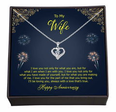 To the One Who Makes Me Whole, Anniversary Greeting Card with Jewellery for Soulmate
