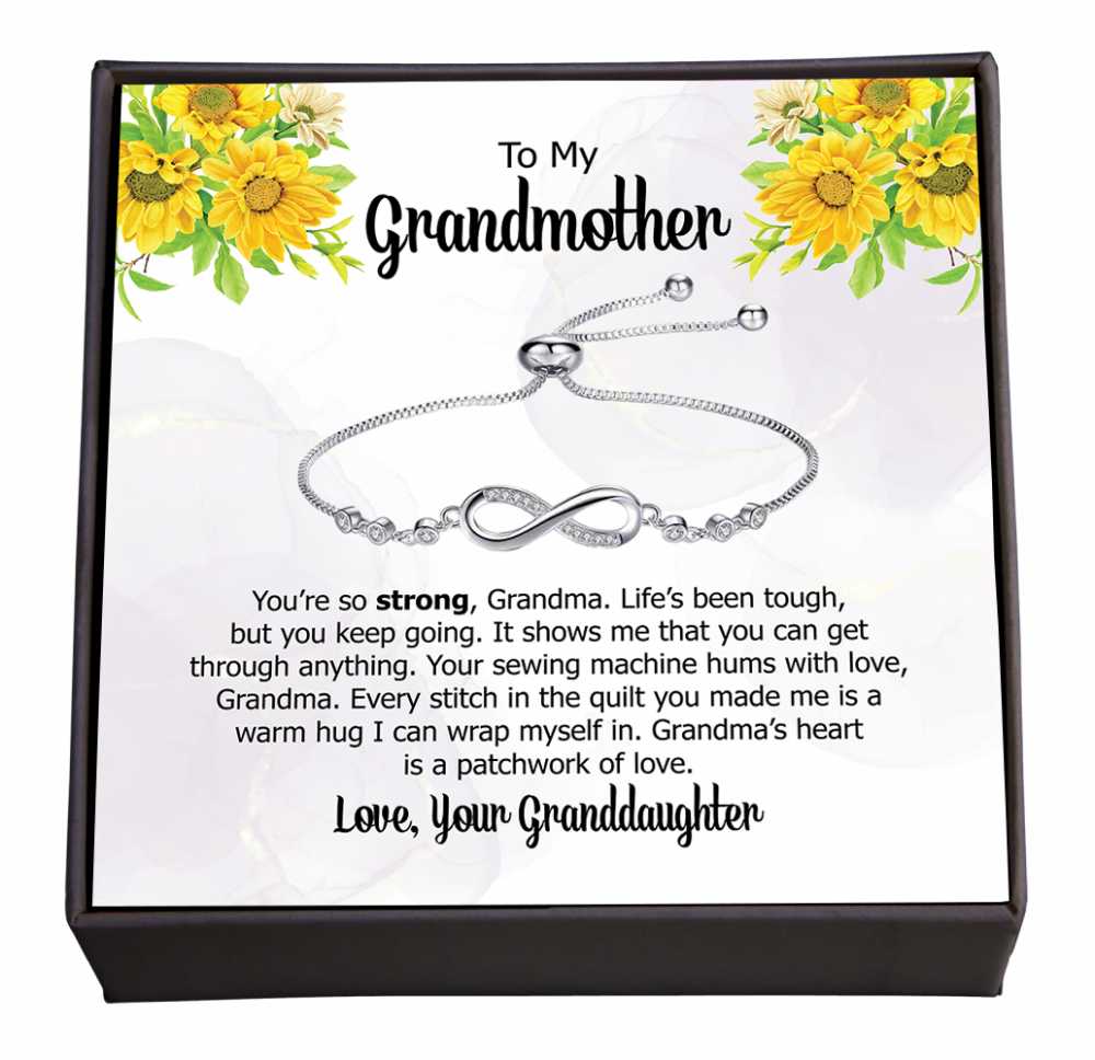 Stitched with Love: The Warmth of Your Love in Every Stitch, Gradma Gift, Jewellery with Keepsake Card
