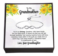Stitched with Love: The Warmth of Your Love in Every Stitch, Gradma Gift, Jewellery with Keepsake Card