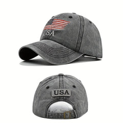 Vintage Baseball Cap American Flag Trucker Hip Hop Sun Hat