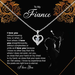 The Essence of My Love for You, Romantic Jewellery Gift with a Personal Memory Note For Fiance