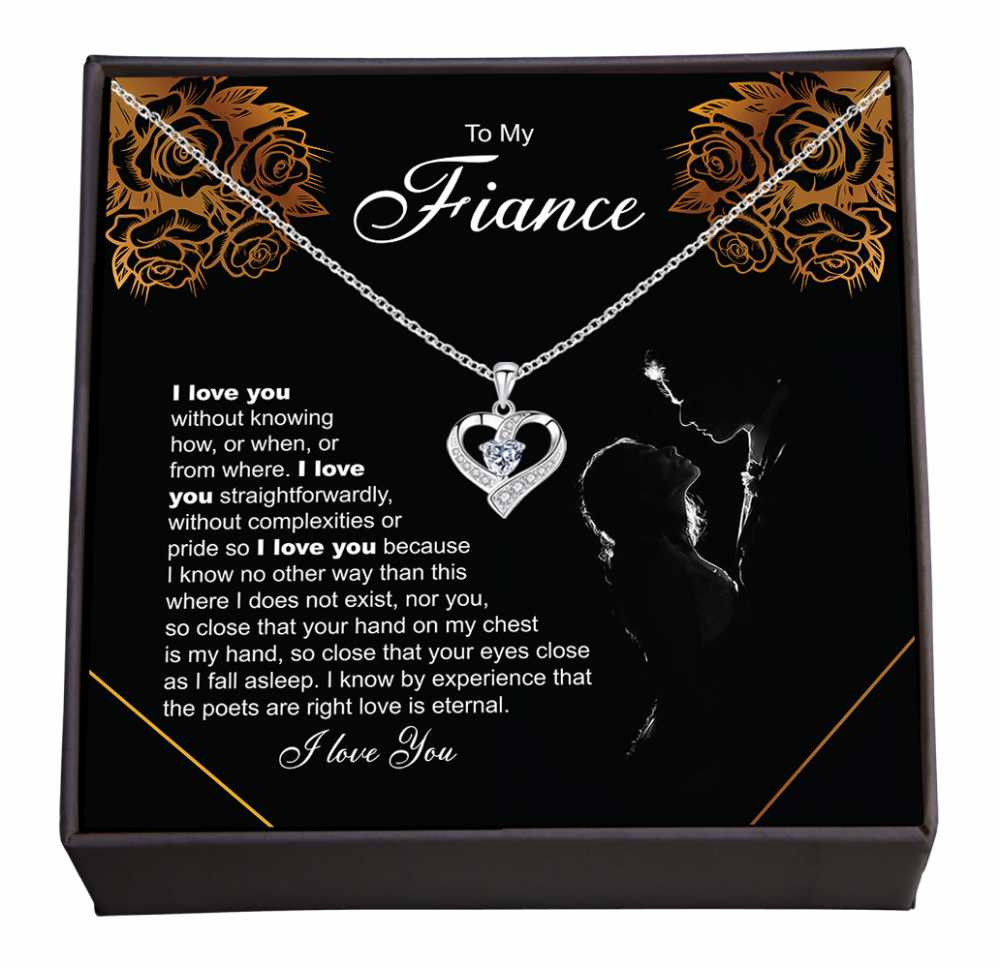 The Essence of My Love for You, Romantic Jewellery Gift with a Personal Memory Note For Fiance