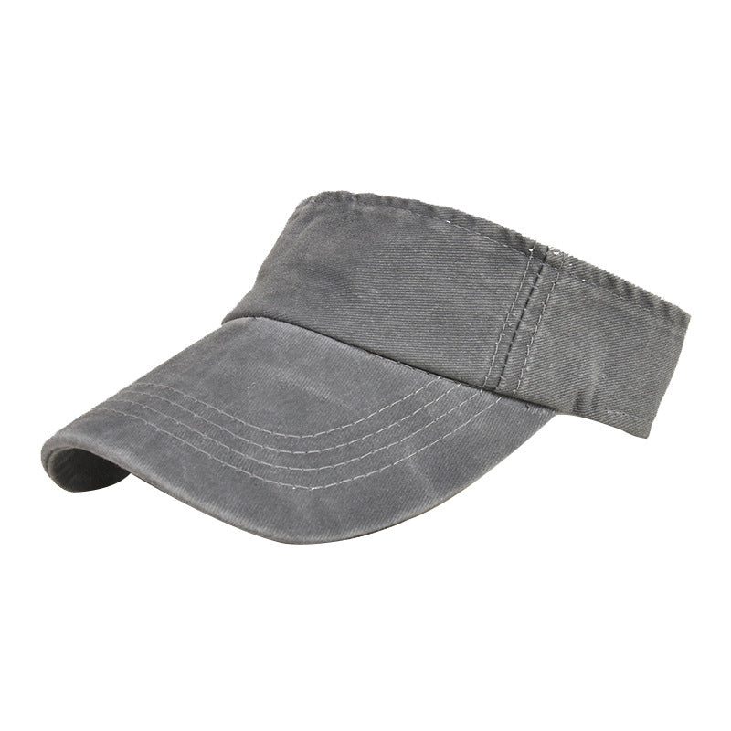 Washed Denim Sun Protection Baseball Hat