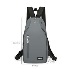 Men's Large Capacity Chest Bag Crossbody Backpack