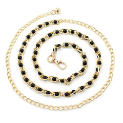 Exclusive Waist Chain Women's Decorative Belt with Faux Pearl