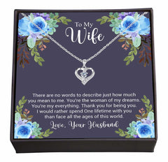 The Woman Of My Dreams, Thank You For Being My Everything, Beautiful Jewellery With A Love Note