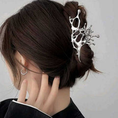 Y2K style hollow out hair claw clip in solid color a stylish hair accessory for women
