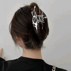 Y2K style hollow out hair claw clip in solid color a stylish hair accessory for women