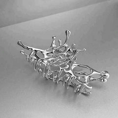Y2K style hollow out hair claw clip in solid color a stylish hair accessory for women