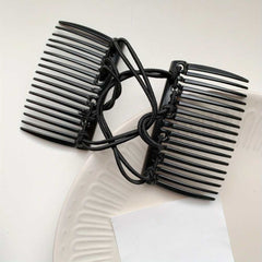 Elastic Magic Hair Comb Double Sided Ponytail Holder Stylish Accessory for Women
