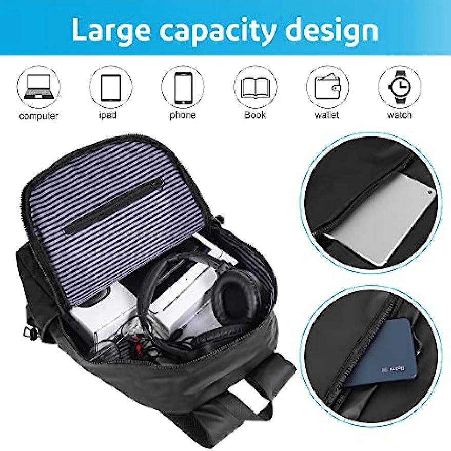Large Capacity Men's Waterproof Travel Backpack for School