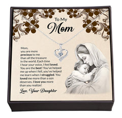 A Mother's Love: My Greatest Treasure, Charming Jewelry with a Heartfelt Note of Love