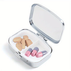 Vintage Rocking Horse Print Pill Organizer Box