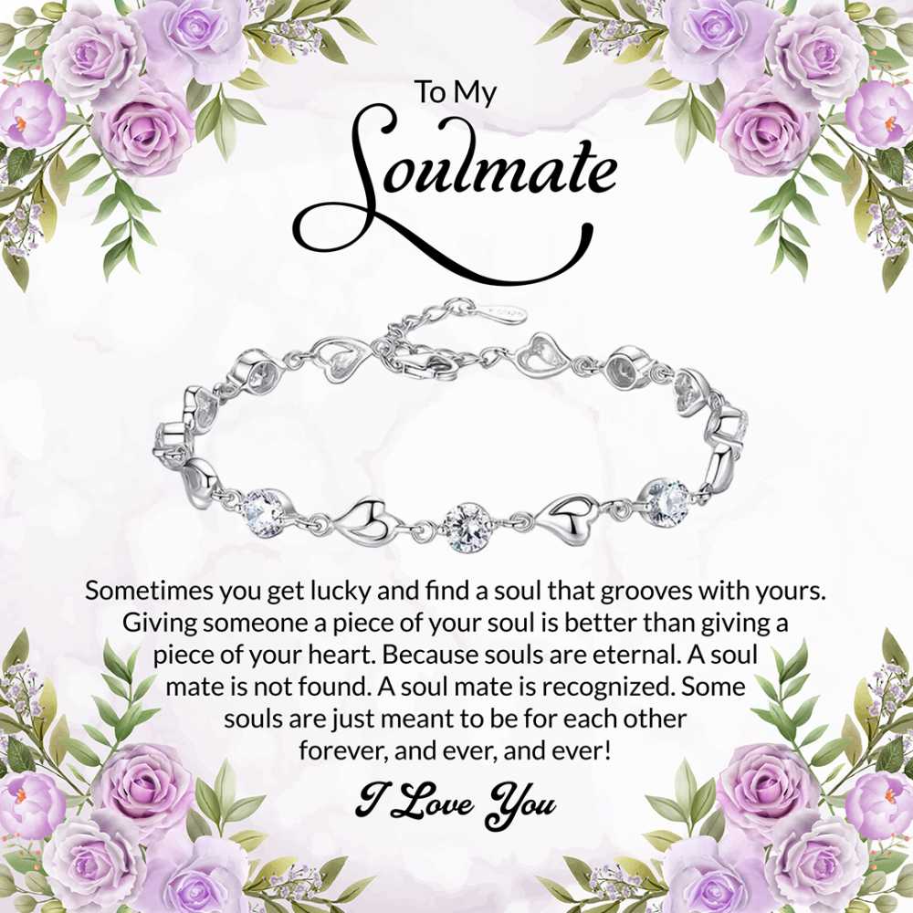 Eternal Harmony: Our Souls Intertwined Forever, Soulmate Jewelry Gift with a Heartfelt Note