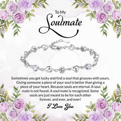Eternal Harmony: Our Souls Intertwined Forever, Soulmate Jewelry Gift with a Heartfelt Note