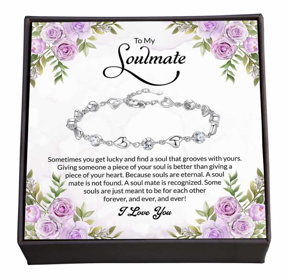 Eternal Harmony: Our Souls Intertwined Forever, Soulmate Jewelry Gift with a Heartfelt Note