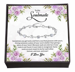 Eternal Harmony: Our Souls Intertwined Forever, Soulmate Jewelry Gift with a Heartfelt Note