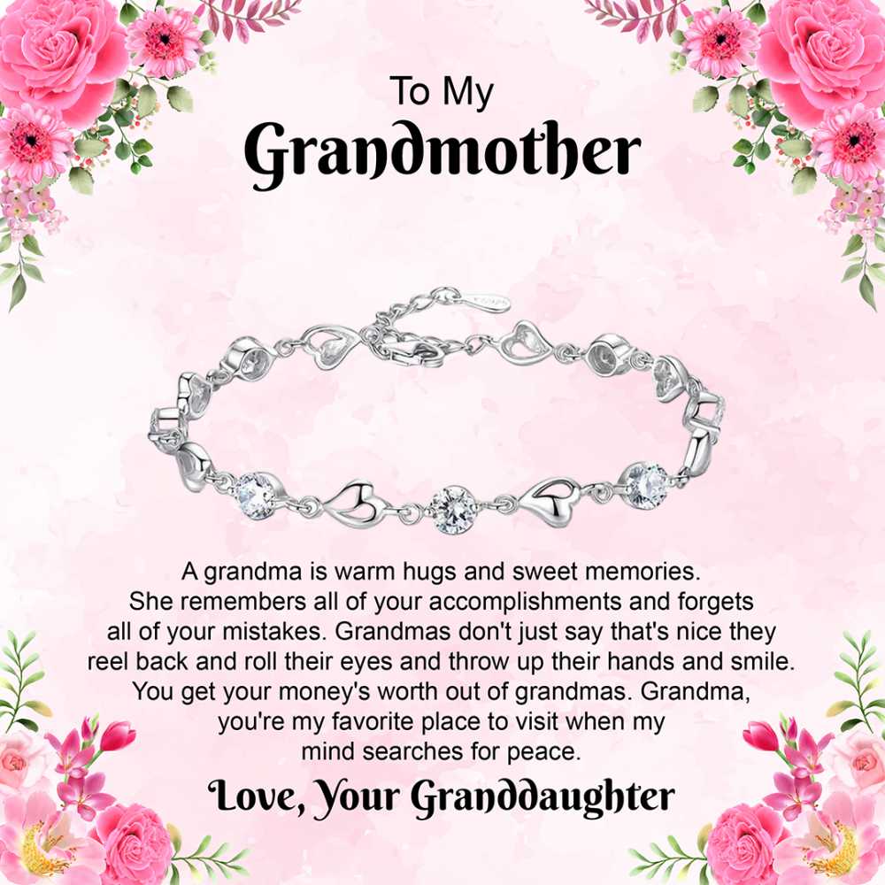 The Greatest Blessings I Can Give, Special Jewelry Gift with a Loving Note for Granddaughter