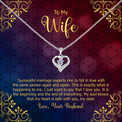 Knowing My Heart Is Safe with You, Timeless Treasure Jewellery with Heartfelt Words for Wife