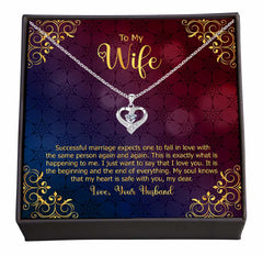 Knowing My Heart Is Safe with You, Timeless Treasure Jewellery with Heartfelt Words for Wife