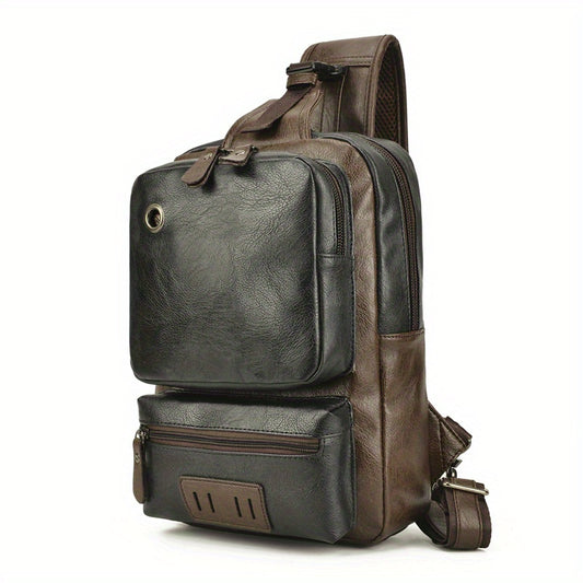 Men's Large Capacity Chest Bag Business Casual Shoulder Bag