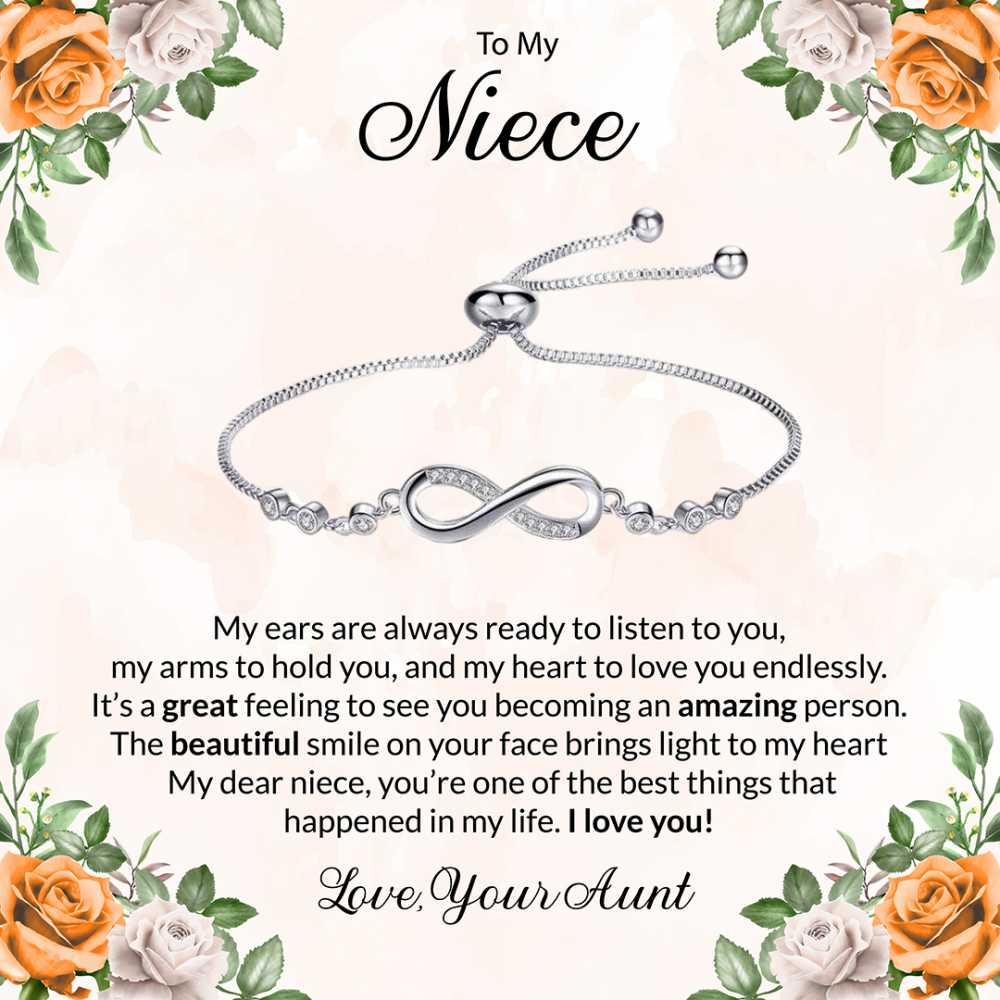 Cherishing the Joy and Light You Bring into My Life, Jewelry Gift with a Sweet Note for Niece