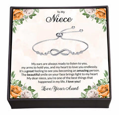 Cherishing the Joy and Light You Bring into My Life, Jewelry Gift with a Sweet Note for Niece