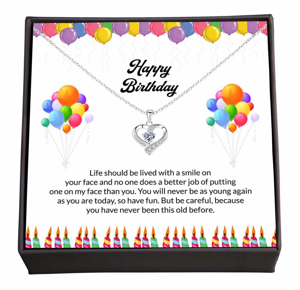 Celebrate with a Smile and Embrace the Adventure Ahead!, Birthday, Shining Jewellery Gift with Warm Message