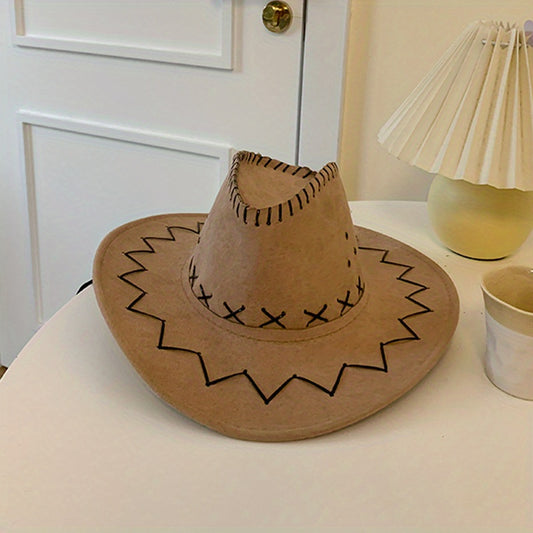 Breathable Sunshade Cowboy Hat Retro Knight Hat